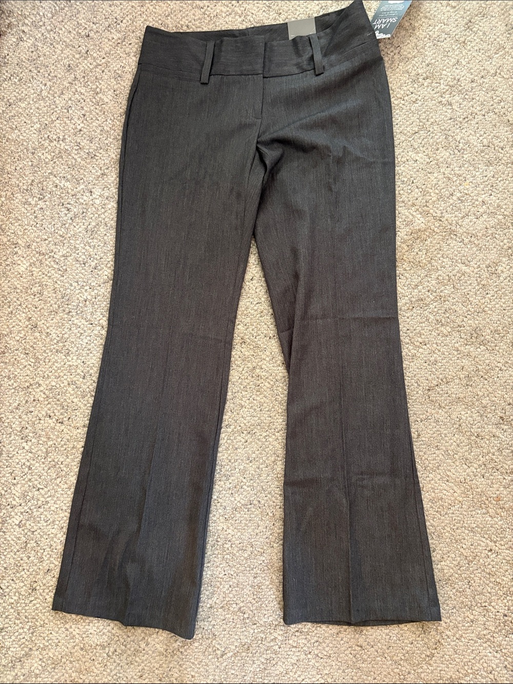 Maurice's grey smart trousers with faux pockets Size 9/10 Long - Picture 6 of 11